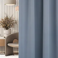 Zasłony - Zasłona zaciemniająca na taśmie marszczącej gołębi szary 140 x 280 cm 1 szt. - miniaturka - grafika 1