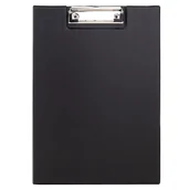 Deski z klipsem - Deska z klipem Deli 38154B a4 zamykana czarna clipboard podkładka - miniaturka - grafika 1
