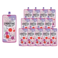 Koncentraty warzywne, przeciery - Owolovo Smoothie jabłkowe z jagodą i burakiem 250 ml x 13 sztuk - miniaturka - grafika 1
