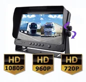 Kamery cofania - Monitor Ahd 7 z nagrywaniem Dvr do kamery cofania - miniaturka - grafika 1