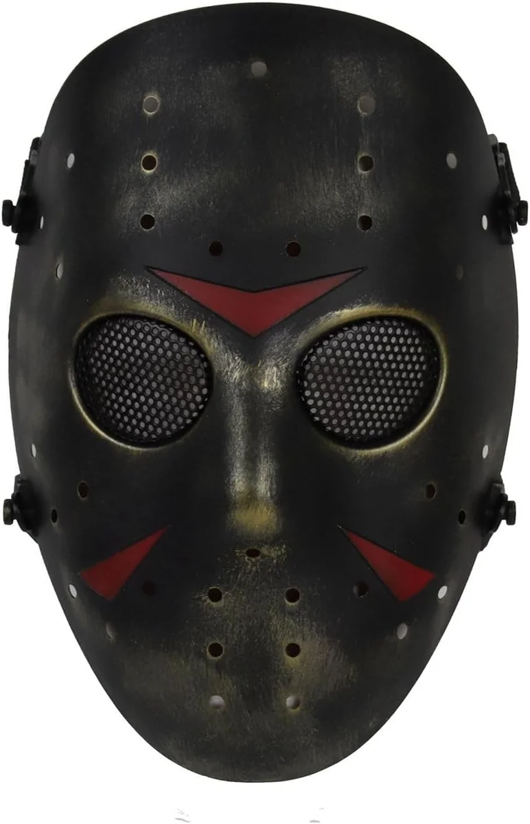 MASKA METALOWA SIATKOWA OCHRONNA NA TWARZ HALLOWEEN IMPREZA COSPLAY