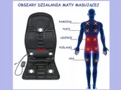 Masażery - MATA MASUJĄCA GRZEJĄCA Z PILOTEM SAMOCHODU DOMU MATA NA SIEDZENIE MASUJĄCA - miniaturka - grafika 1