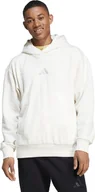 Bluzy męskie - Adidas Bluza męska adidas All Szn Fleece Hoodie biała IY4121 L - miniaturka - grafika 1