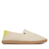 Espadryle męskie - Espadryle Tommy Hilfiger Core Hilfiger Espadrille Textile FM0FM05792 Beżowy - miniaturka - grafika 1