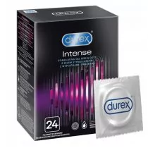 Durex RECKITT BENCKISER Intense prezerwatywy prążkowane ze stymulującym żelem x 24 szt - Prezerwatywy - miniaturka - grafika 1