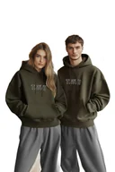 Bluzy męskie - TRENDYOL MAN BLUZA MĘSKA KAPTUR Z NADRUKIEM I KIESZENIĄ KANGURKĄ XXL 5DA - miniaturka - grafika 1