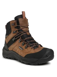 Keen buty zimowe męskie Keen Revel IV Mid Polar Dark Earth Caramel - Buty trekkingowe męskie - miniaturka - grafika 1