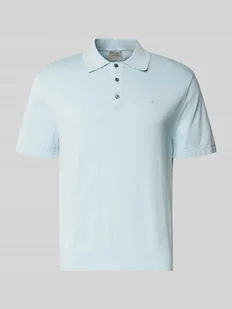 Koszulka polo o kroju regular fit z wyhaftowanym logo model ‘SUPIMA’ - Koszulki męskie - miniaturka - grafika 1