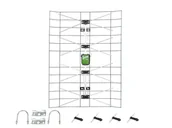 Anteny TV - 15 Szt. Antena Siatkowa B.W. Czarno/Srebrna - miniaturka - grafika 1