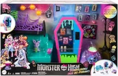 Figurki dla dzieci - MONSTER HIGH SALON UCZNIÓW ZESTAW MEBLI DLA LALEK Z AKCESORIAMI - miniaturka - grafika 1