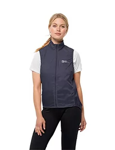 Jack Wolfskin Damska kamizelka MOROBBIA Wind Vest W, grafitowa, S, szary (Graphite), S - Kamizelki damskie - miniaturka - grafika 1
