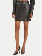 Spódnice - KARL LAGERFELD Spódnica z imitacji skóry A3W12014 Czarny Regular Fit - miniaturka - grafika 1