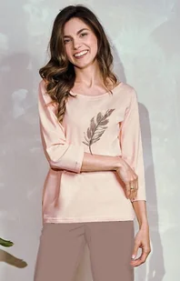PIŻAMA TARO 3289 JANE AW25 (kolor pudrowy beż, rozmiar XXL) - Piżamy damskie - miniaturka - grafika 1