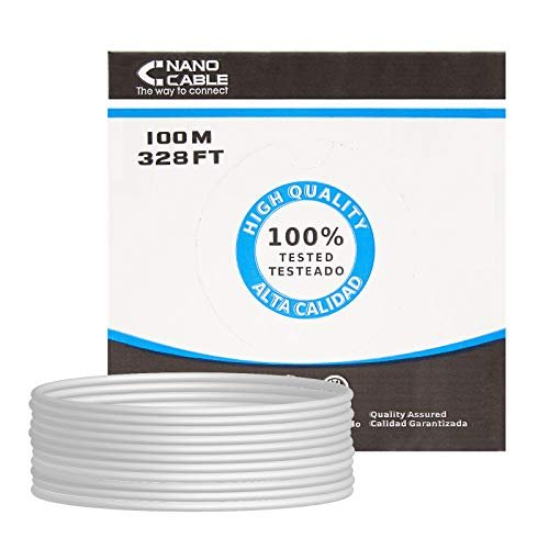 Nanocable 10.20.0702-FLEX - elastyczny kabel sieciowy Ethernet szpula RJ45 Cat.5E FTP AWG24, szary, 100 mts