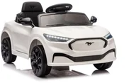 Pojazdy elektryczne dla dzieci - Auto Na Akumulator Ford Mustang Mach-E Biały 24V LEAN CARS - miniaturka - grafika 1