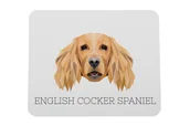 Podkładki pod mysz - Cocker spaniel angielski podkładka geometryczny Art-Dog - miniaturka - grafika 1