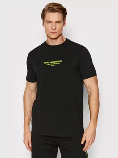 Koszulki męskie - Jagerfeld KARL T-Shirt Crew Neck 755424 521221 Czarny Regular Fit - grafika 1