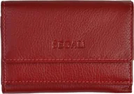 Portfele - Damski portfel skórzany 1756 czerwony - miniaturka - grafika 1