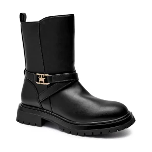 Tommy Hilfiger Botki - Buty dla dziewczynek - miniaturka - grafika 1