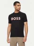 Koszulki męskie - Boss T-Shirt Teebero 1 50512999 Czarny Regular Fit - miniaturka - grafika 1