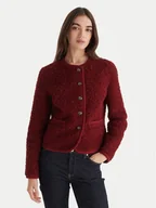 Płaszcze damskie - Guess Kożuch W5BL69 W3860 Czerwony Regular Fit - miniaturka - grafika 1