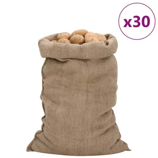 vidaXL Worki jutowe, 30 szt., 60x105 cm, 100% juta, 340 g/m² - Plecaki - miniaturka - grafika 1