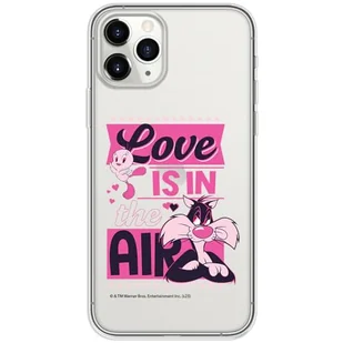 ERT GROUP etui na telefon Iphone 11 PRO MAX, case oryginalny i oficjalnie licencjonowany przez Looney Tunes, wzór Sylvester & Tweety 007, plecki z TPU częściowo przeźroczyste - Etui i futerały do telefonów - miniaturka - grafika 1