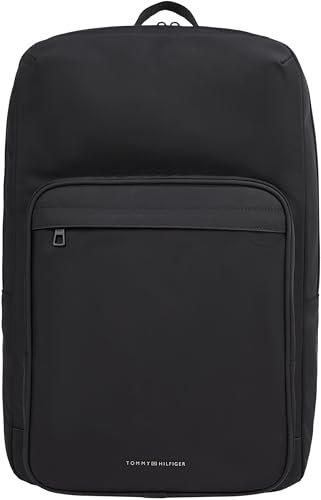 TOMMY HILFIGER Męski plecak kwadratowy IM AM0AM13532, czarny (czarny), OS, czarny (czarny), rozmiar uniwersalny