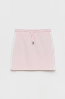 Spódnice - Calvin Klein Spódnica dziecięca kolor różowy mini prosta - grafika 1
