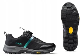 BUTY ROWEROWE NORTHWAVE Crossland Plus - Black - Rozmiar 38 - Buty rowerowe - miniaturka - grafika 1