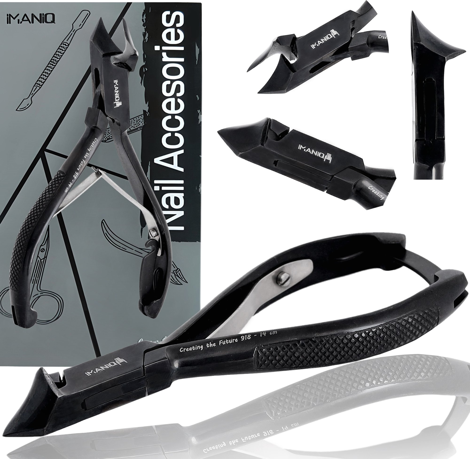 Cążki cęgi do grubych wrastających paznokci skórek obcinaczki nożyczki manicure gabinet SPA czarne