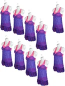 Manekiny wystawowe - zestaw 10 damskich torsów - plastikowy tors damski 70 cm - pół plastikowego korpusu w kolorze białym - popiersie manekina - pół plastikowego korpusu damskiego - figurka manekina - 10 sztuk manekinów z haczykami - miniaturka - grafika 1