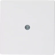 Klawisze i ramki - Hager polo Q.1 Element centralny do przyłącza kablowego i gniazda VDo śnieżnobiały aksamit 10196089 10196089 - miniaturka - grafika 1