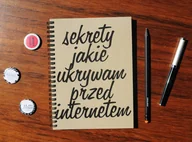 Notesy i bloczki - Sekrety jakie ukrywam przed internetem, notatnik, notes, Sowia Aleja - miniaturka - grafika 1