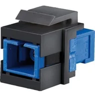 Pozostałe akcesoria sieciowe - BACHMANN Keystone światłowodowy łącznik SC/SC, niebieski/czarny - miniaturka - grafika 1
