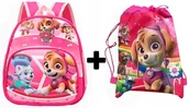 Plecaki szkolne i tornistry - Plecak przedszkolny szkolny do szkoły PSI PATROL dla dziewczynki + WOREK - miniaturka - grafika 1