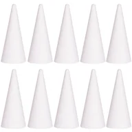 Prace ręczne dla dzieci - Stożek Styropianowy Stożki 15cm Zestaw 10szt - miniaturka - grafika 1