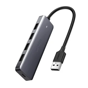 Ugreen rozdzielacz HUB USB - 4x USB 3.2 Gen 1 z portem zasilania micro USB + adapter USB Bluetooth 4.0 szary (CM219 70336) - Pozostałe akcesoria do telefonów Ugreen rozdzielacz HUB USB - 4x USB 3.2 Gen 1 z portem zasilania micro USB + adapter USB Bluetooth 4.0 szary (CM219 70336) - Pozostałe akcesoria do telefonów - miniaturka - grafika 1
