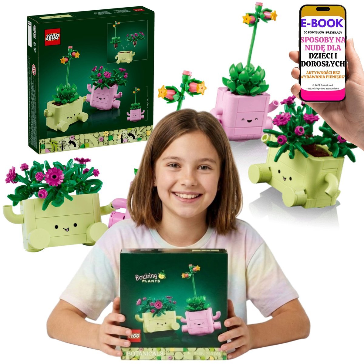 LEGO KWIATY W DONICZKACH 11506 Bujające Roślinki LEGO Botanicals + E-BOOK-3