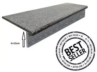 Stopnica - Stopień + Podstopień Granitowy Dark Grey G654 NEW 100x35x2 / 100x15x2 - Kostki brukowe i krawężniki - miniaturka - grafika 1