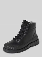 Botki męskie - Buty sznurowane z detalem z logo model ‘Nebrada’ - miniaturka - grafika 1