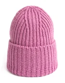 Czapki damskie - Czapka Damska Młodzieżowa Beanie Podwijana Zimowa 100% Wełna Virgin Polska - miniaturka - grafika 1