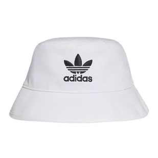 Czapka adidas Originals Adicolor Trefoil Bucket Hat FQ4641 - biała - Czapki i chusty sportowe męskie - miniaturka - grafika 1