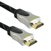 Złącza, przejściówki, adaptery - Przyłącze wtyk HDMI na wtyk HDMI z filtrami HQ PROFi wersja 3D - 1.5m - miniaturka - grafika 1