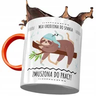 Kubki - Kubek Pomarańczowy Dla Mii Żony na Prezent z Nadrukiem ze Zdjęciem + Opakowanie na prezent (wzór 04) - miniaturka - grafika 1