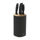 Noże kuchenne - Nóż ZESTAW SKAT w czarnym bloku 6 el HOMLA - miniaturka - grafika 1