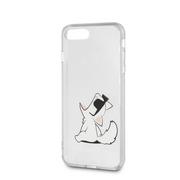 Etui i futerały do telefonów - Karl Lagerfeld KLHCI8CFNRC iPhone 7/8 przeźroczysty KF000123 - miniaturka - grafika 1