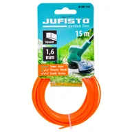 Akcesoria do kos i kosiarek - Żyłka Tnąca Do Kos I Podkaszarek 1,6 Mm 15 Mb Jufisto Ju-Zok-1161 Kwadrat - miniaturka - grafika 1