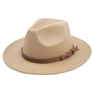 KAPELUSZ PANAMA fedora elegancki damski filcowy - Moda i Uroda OUTLET - miniaturka - grafika 1
