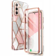 Etui i futerały do telefonów - Supcase OUTLET: Etui pancerne i-Blason Cosmo SP Galaxy S22 5G, marmurowe różowe - miniaturka - grafika 1
